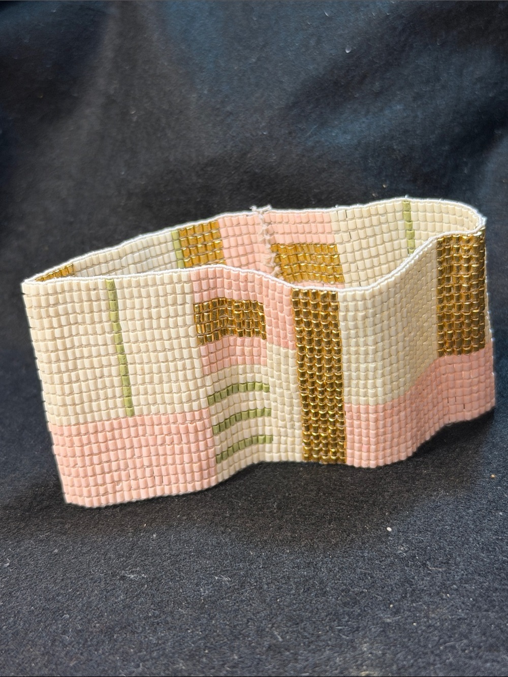 Plunder Lenna Large Bracelet Box in Yellow & White